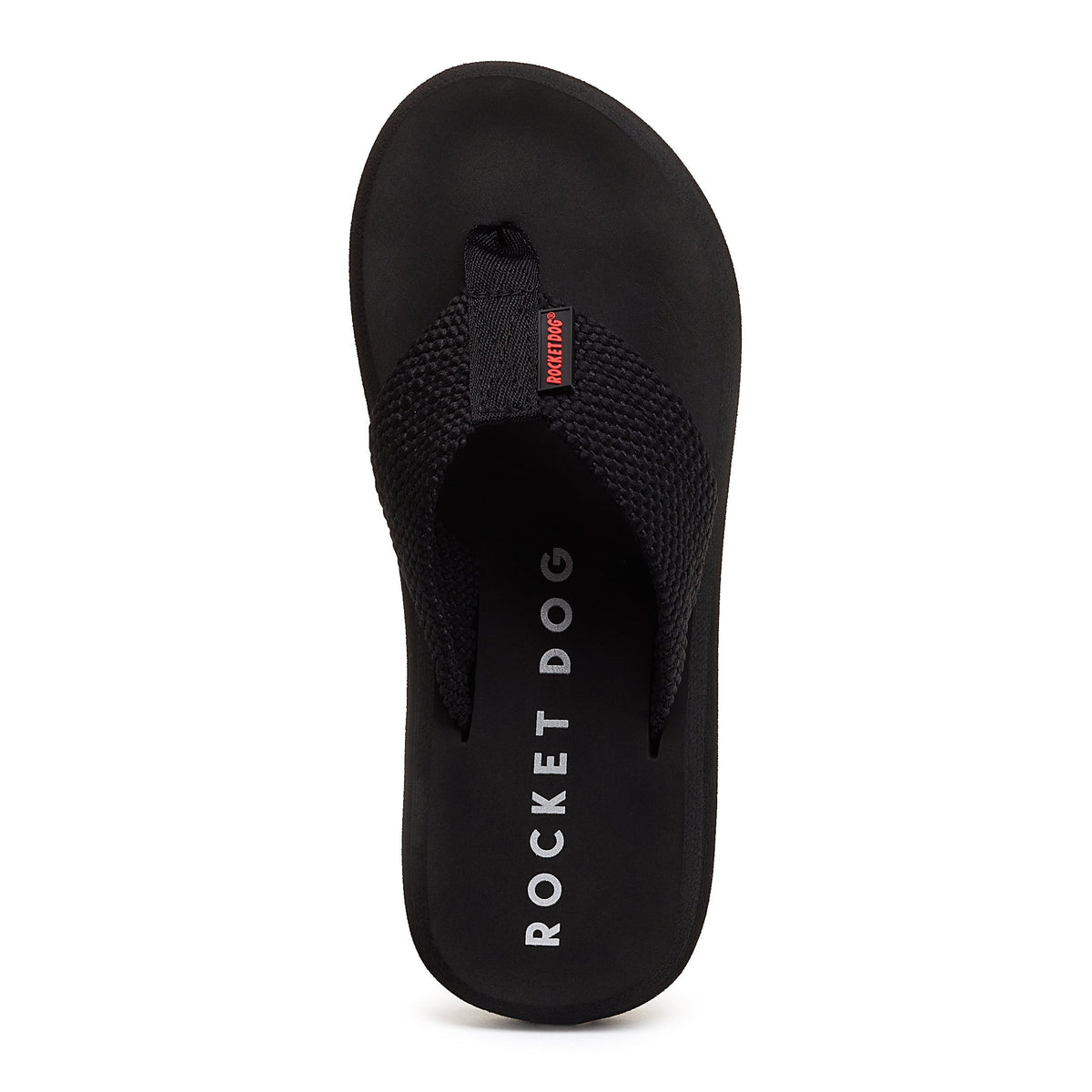 Rocket Dog Sunset black webbing flip flop, casual women's footwear