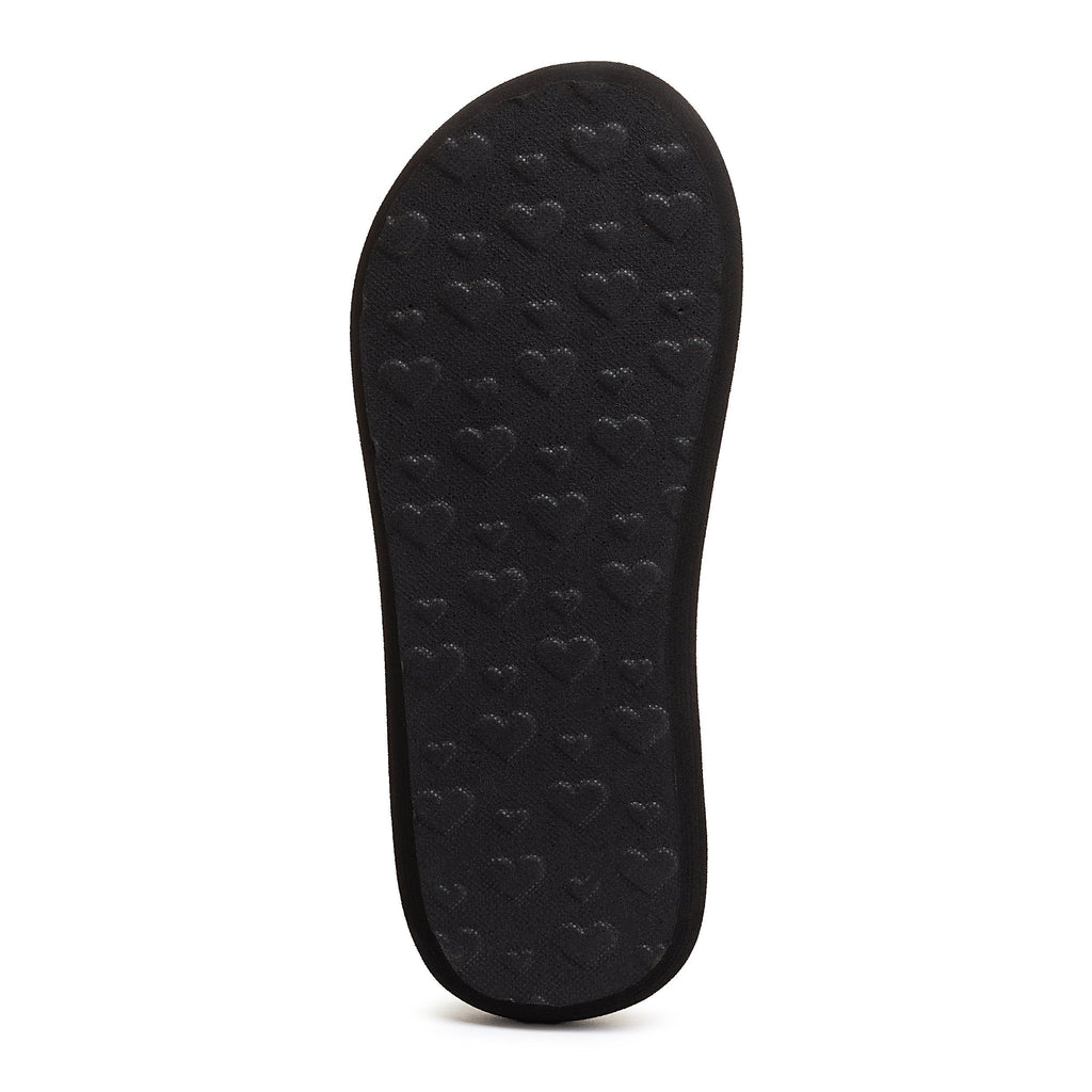 Women's black webbing flip flop slip-on, casual everyday – Rocket Dog Sunset
