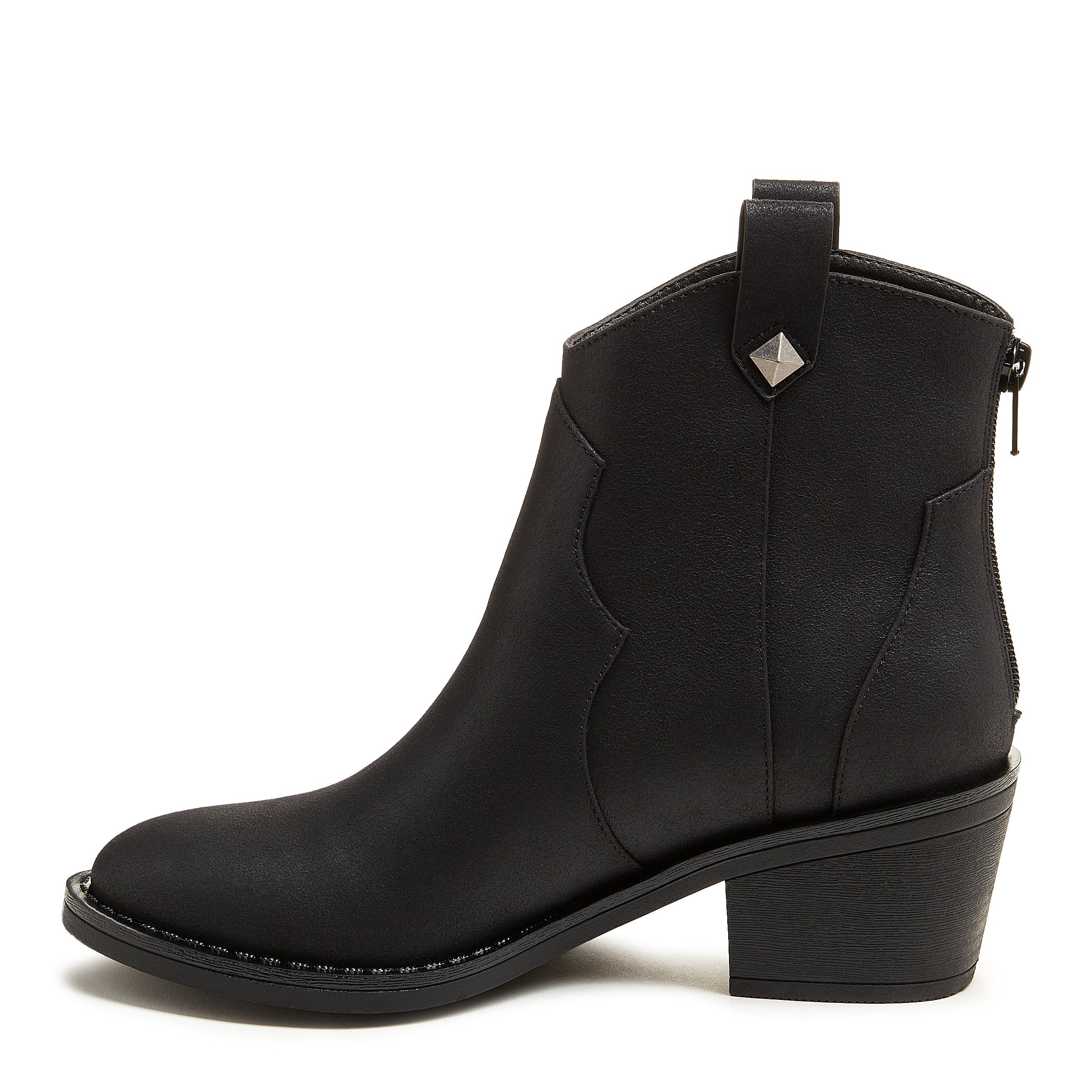 Black western boot with cushioned footbed, women's everyday style – Rocket Dog Yolanda